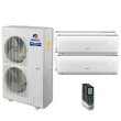 48,000 BTU 16 SEER Quad Zone Wall Mounted Gree Heat Pump System 9+12+18+24
