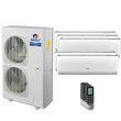 48,000 BTU 16 SEER Five Zone Wall Mounted Gree Heat Pump System 9+12+12+12+24