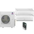 36,000 BTU 21 SEER Five Zone Wall Mounted Gree Heat Pump System 9+9+9+9+9