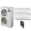 56,000 BTU 16 SEER Six Zone Wall Mounted Gree Heat Pump System 9+9+9+9+9+24