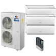 48,000 BTU 18 SEER Seven Zone Wall Mounted Gree Heat Pump System 9+9+9+9+9+9+9