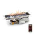 HPC Linear 24" Electronic HI/LO Fire Pit Burner Kit with Trough & Electronic for 120V & Torpedo Burner - TOR-24SSEI-TRGH-HI/LO