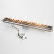 HPC Linear 24" Match Light Fire Pit Burner Kit with Trough & Match Light & Torpedo Burner - TOR-MLFPK24 TRGH
