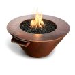 HPC Mesa 32" Copper Fire & Water Bowl with Match Light for Natural Gas or Propane - TOR-MESA32W-MLFPK
