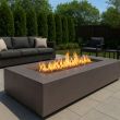 HPC TEJAS 48" Steel Gas Fire Pit with Electronic Hi/Lo 120V & in Java for Natural Gas or Propane - TOR-TEJ48X24EI-HI/LO-J