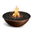 HPC Tempe Copper Fire Bowl with Match Light - TOR-TEMP31-MLFPK