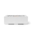 HPC Avera 48" Concrete Gas Fire Pit in Natural with Match Light & Ivory Beach Stone - TOR-AVER48-NIB-MLFPK
