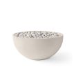 HPC Serenade 32" Round Concrete Gas Fire Pit in Clay with Match Light & Ivory Beach Stone - TOR-SERE32-CLIB-MLFPK