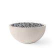 HPC Serenade 32" Round Concrete Gas Fire Pit in Clay with Electronic & Slate Beach Stone - TOR-SERE32-CLSB-EI
