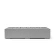 HPC Sonoma 72" Linear Concrete Gas Fire Pit in Charcoal with Match Light & Ivory Beach Stone - TOR-SONO72-CHIB-MLFPK