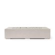 HPC Sonoma 56" Linear Concrete Gas Fire Pit in Clay with Match Light & Ivory Beach Stone - TOR-SONO56-CLIB-MLFPK