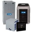 ACiQ 2 Ton 17 SEER 80% AFUE 45,000 BTU Gas Furnace and Air Conditioner System - Horizontal - HVA924GKA / ENH4X30L17A / G80CTL0451712 / SYST0101CW