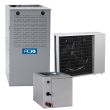 2 Ton 15 SEER 80% AFUE 45,000 BTU ACiQ Gas Furnace and Air Conditioner System - Vertical - NH4A424AKA / END4X30L17A / G80CTL0451712