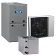 ACiQ 2 Ton 15 SEER 96% AFUE 80,000 BTU Gas Furnace and Air Conditioner System - Upflow/Downflow - NH4A424AKA / END4X24L17A / G96CTN0801714