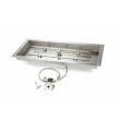 HPC 24-Inch x 12-Inch Match Lit Rectangular Fire Pit Burner Kit- MLFPK24X12-H