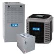 ACiQ 2 Ton 14 SEER 80% AFUE 88,000 BTU Gas Furnace and Heat Pump System - Multi-Positional - HCH624GKA / EAM4X36L21A / N80MSN0902120A