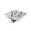 HPC 18-Inch Match Lit Square Flat Pan Burner Kit  - MLFPK18SQ-FLEX-B