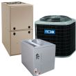 3 Ton 15.2 SEER2 92% AFUE 100,000 BTU ACiQ Gas Furnace and Air Conditioner System - Multi-Positional - R4A5S36AKAWA / EAM4X36L21A / R92MSN1002120A