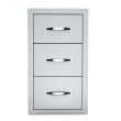 Sunstone Classic 17-Inch Double Access Drawer & Paper Towel Holder - A-DPCF- Front View