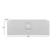 Real Flame Sedona Rectangle Protective Cover Light Gray - A11812 - Dims