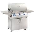 Fire Magic Aurora A660s 30-Inch Freestanding Gas Grill With Analog Thermometer And Single Side Burner - A660s-7EAP-62/7EAN-62