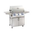Fire Magic Aurora A660s 30-Inch Freestanding Gas Grill With Analog Thermometer, Rotisserie And Single Side Burner - A660s-8EAP-62/8EAN-62