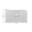 Real Flame Ventura Square Protective Cover Light Gray - A9630 - Dims