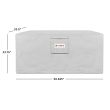 Real Flame Ventrua Rectangle Protective Cover Light Gray - A9640 - Dims