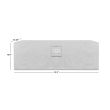 Real Flame Baltic Rectangle Protective Cover Light Gray - A9650 - Dims