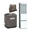 4 Ton 14.3 SEER2 80% AFUE 70,000 BTU Style Crest-Revolv Sweat-Fit Mobile Home Heat Pump and Gas Furnace System with Coil Cabinet - RSH3ME4M1SP48 / MG1E-070B / 1036A-MH