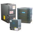 ACiQ 4 Ton 14 SEER2 96% AFUE 100,000 BTU Furnace & AC System - R32 Downflow/Horizontal - AC-I-48AC14 / AC-I-4860ACL-21 / AQ-GD9S961005CN