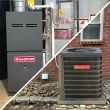 4 Ton 13.4 SEER2 80% AFUE 80,000 BTU Goodman Gas Furnace and R32 Air Conditioner System - Upflow - GLXS3BN4810 / CAPFA6030C3 / GR9S800804CN