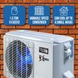 ACiQ 1.5 Ton 20 SEER High Efficiency Central Heat Pump | Inverter | Extreme Series - ACIQ-18-HPB