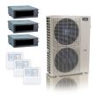 55,000 BTU ACiQ Standard 18 SEER2 3 Zone Concealed Duct Mini Split Heat Pump System - R454B | 230V - 9 + 12 + 18 - ES-55Z-M6C / ACiQ-09CD / ACiQ-12CD / ACiQ-18CD