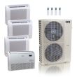 55,000 BTU ACiQ Standard 22 SEER2 4 Zone Floor Mount Mini Split Heat Pump System - R454B | 230V - 9 + 9 + 12 + 24 - ES-55Z-M6C / ACiQ-09FM-2 / ACiQ-12FM / ACiQ-24FM