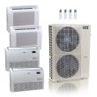 55,000 BTU ACiQ Standard 22 SEER2 4 Zone Floor Mount Mini Split Heat Pump System - R454B | 230V - 9 + 12 + 18 + 18 - ES-55Z-M6C / ACiQ-09FM / ACiQ-12FM / ACiQ-18FM-2