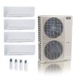 55,000 BTU ACiQ Standard 22 SEER2 4 Zone Wall Mount Mini Split Heat Pump System - R454B | 230V - 12 + 12 + 12 + 24 - ES-55Z-M6C / ACIQ-12W-HH-MD-3 / ACIQ-24W-HH-MD