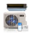 24,000 BTU ACiQ Standard 19 SEER2 Single Zone Concealed Duct Mini Split Heat Pump System - R454B | 230V