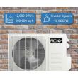 12,000 BTU 19 SEER2 ACiQ Single Zone Wall Mounted Mini Split System w/ WiFi - 230V - ACiQ-K12W-HP230 / ACiQ-K12Z-HP230