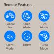 ACiQ Remote Features: Follow Me, Sleep Mode, Eco Mode, Silent Mode, Timers and Turbo Mode