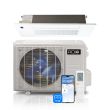 12,000 BTU ACiQ Standard 22.1 SEER2 Single Zone Slim Ceiling Cassette Mini Split Heat Pump System - R454B | 230V - ACiQ-12ZS-HP230C / SCC-0612-HH-MB