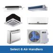 ACiQ Six Zone Mini Split System - Design Your Own R454B - Select 6 Air Handlers