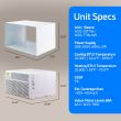 ACiQ 10,000 BTU 208/230v Through-the-Wall Mini PTAC with Electric Heat - ACIQ-10TTW