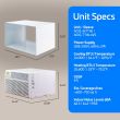 ACiQ 14,000 BTU 208/230v Through-the-Wall Mini PTAC with Electric Heat - ACIQ-14TTW
