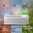 ACIQ 9,000 BTU Inverter PTAC Heat Pump Air Conditioner Unit with 3.5KW Electric Heater | R32 - ACIQ-09PTC-INV