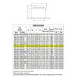US Fan Belt Drive Up Blast Roof Exhaust Fan 980 RPM .25 HP 208 Volts, 3 Phase - specification sheet