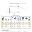 US Fan Direct Drive Down Blast Roof Exhaust Fan 1625 RPM .25 HP 120 Volts, 1 Phase - specification sheet