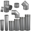 AllFuel HST 8-Inch Black Pipe Components - AFHST-SB-8