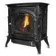 Ashley Hearth Products 31,000 BTU Vent Free Natural Gas Stove Black Enameled Porcelain Cast Iron
