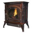 Ashley Hearth Products 31,000 BTU Vent Free Propane Stove Mahogany Enameled Porcelain Cast Iron